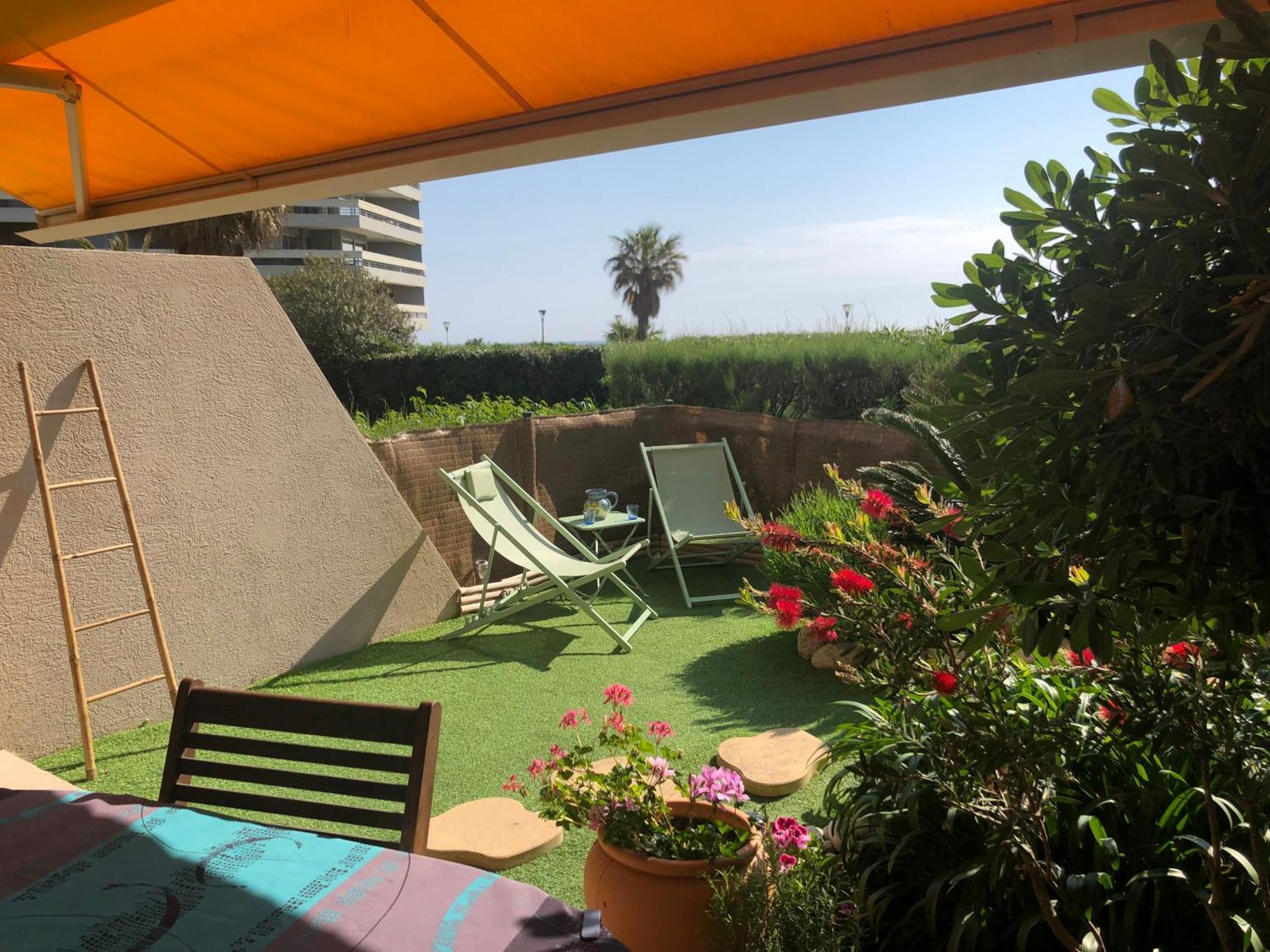 Le Jardin De La Plage - T2 - Terrasse Jardin 30M2 - Piscine - Clim- Wifi -Parking Canet-en-Roussillon Εξωτερικό φωτογραφία